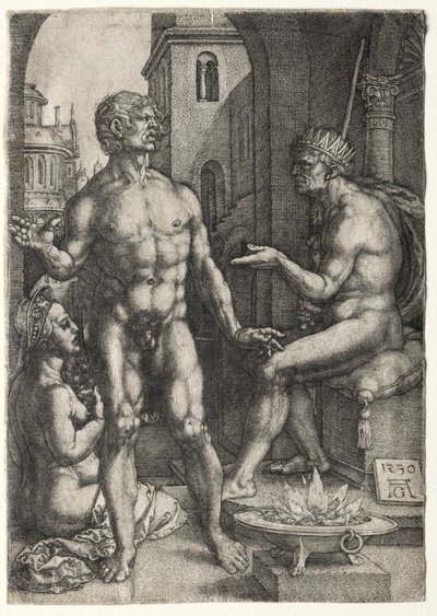 Mucius Saevola, 1530 od Heinrich Aldegrever