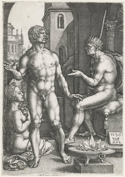 Mucius Scaevola od Heinrich Aldegrever