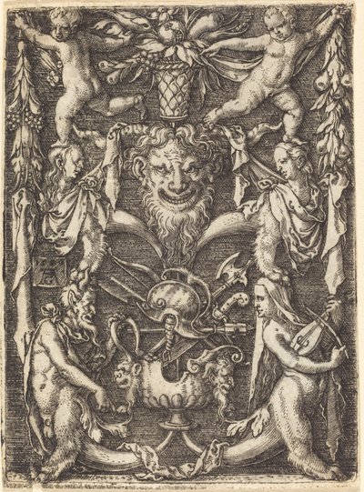 Ornament s maskou od Heinrich Aldegrever