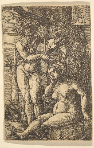 Orfeus a Eurydika, 1528. od Heinrich Aldegrever