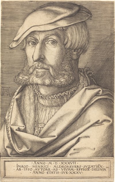 Autoportrét od Heinrich Aldegrever