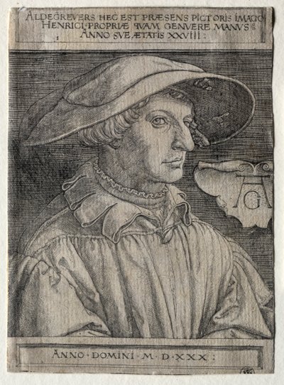 Autoportrét od Heinrich Aldegrever