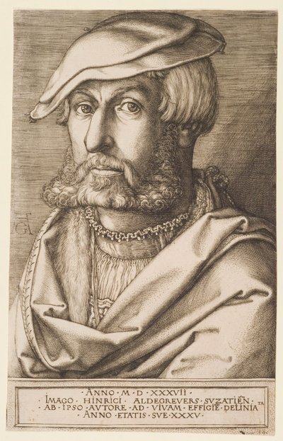 Autoportrét od Heinrich Aldegrever