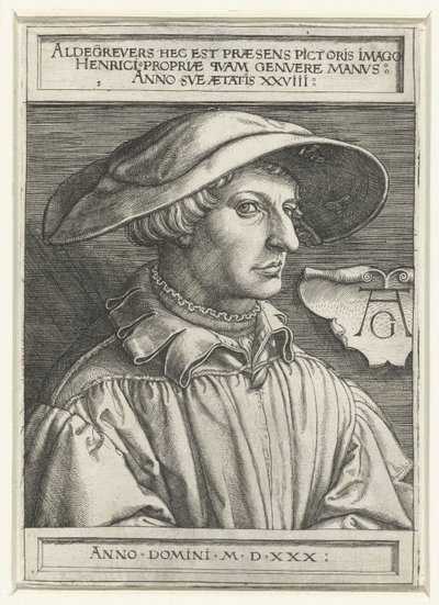 Autoportrét od Heinrich Aldegrever