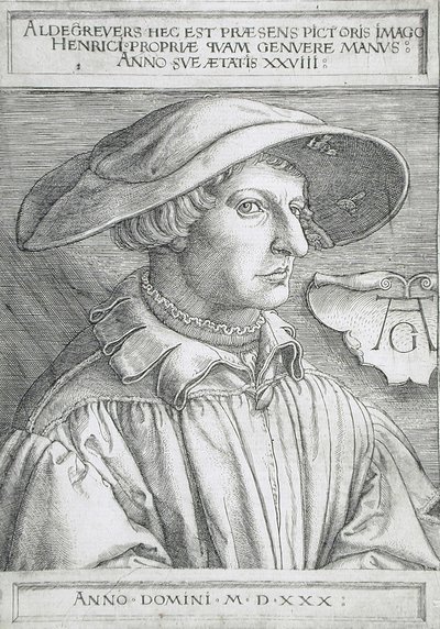 Autoportrét od Heinrich Aldegrever