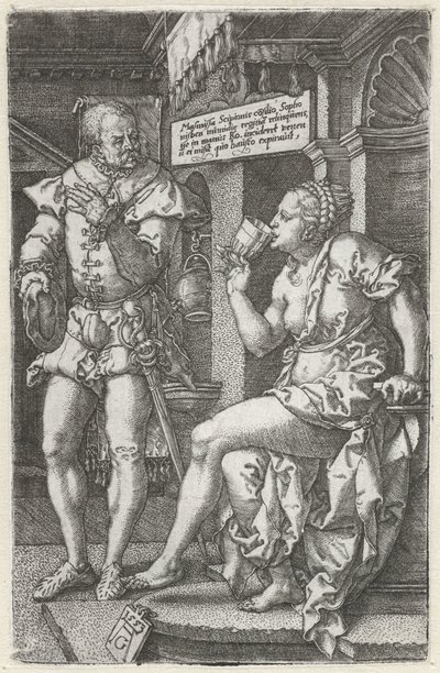 Sophonisba pije jed od Heinrich Aldegrever