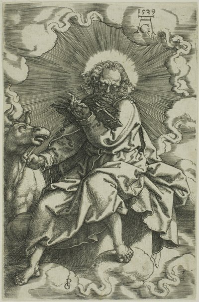 Svatý Lukáš ze Čtyř evangelistů od Heinrich Aldegrever