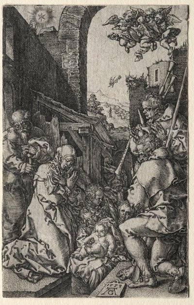 Klanění pastýřů od Heinrich Aldegrever