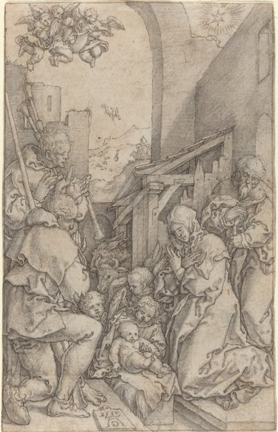 Narození Páně, 1552. od Heinrich Aldegrever