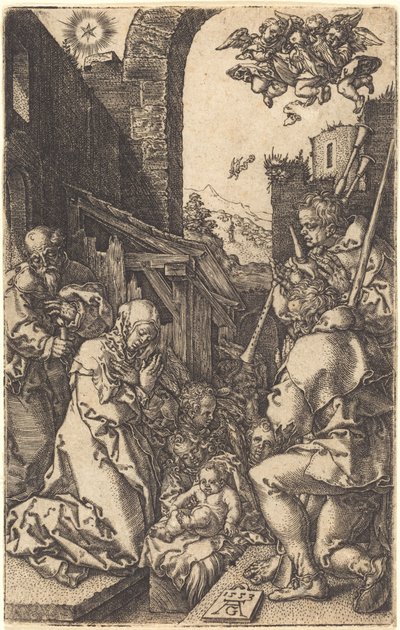 Narození Páně, 1553. od Heinrich Aldegrever