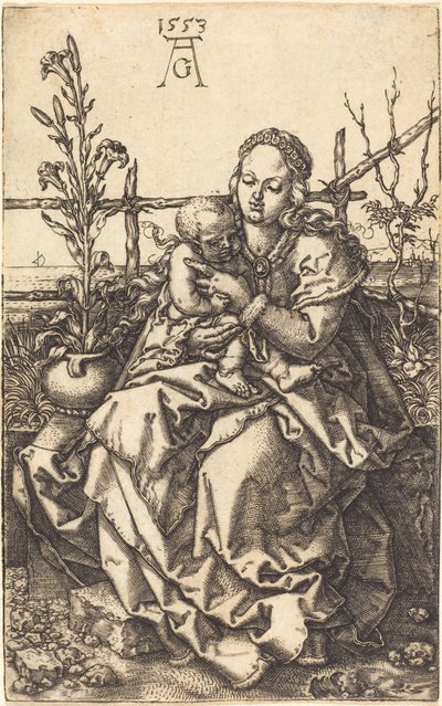 Sedící Panna, 1553. od Heinrich Aldegrever