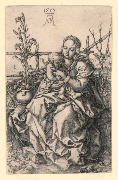 Panna a dítě od Heinrich Aldegrever