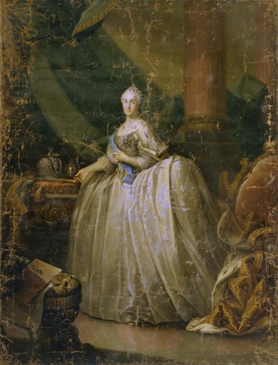 Portrét císařovny Kateřiny II 1729-1796, 1765 od Heinrich Buchholz