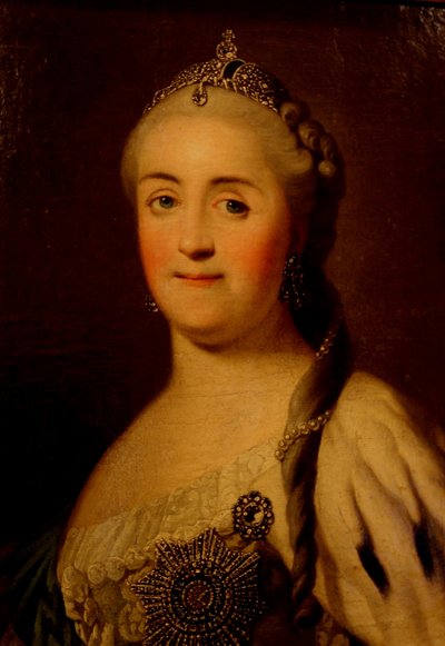Portrét císařovny Kateřiny II 1729-1796, 70. léta 18. století od Heinrich Buchholz