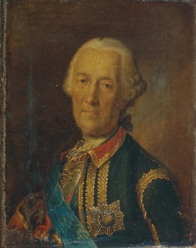 Portrét polního maršála a politika hraběte Burkharda Christopha von Munnich 1683-1767, 1764 od Heinrich Buchholz