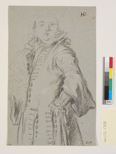 Studie pro mužský portrét, 3/4 figura od Heinrich Dittmers