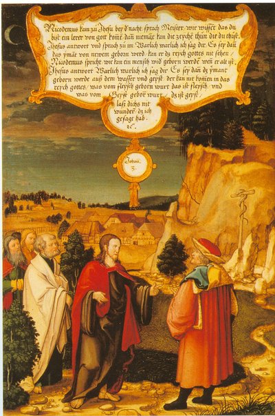 185 Württembersko a Mömpelgard Mömpelgardský oltář Kristus a Nikodém od Heinrich Füllmaurer