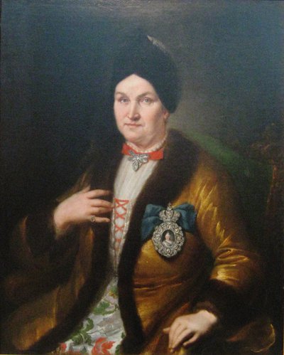 Natalya Demyanovna Razumovskaya, 1746 od Heinrich Gottlieb Häuser