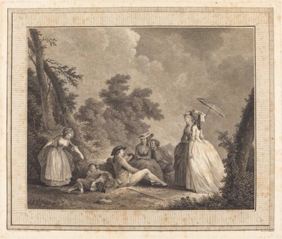 Merkur z Francie od Heinrich Guttenberg after Nicolas Lavreince