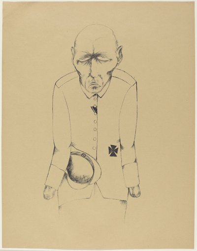Nezaměstnaný muž od Heinrich Hoerle