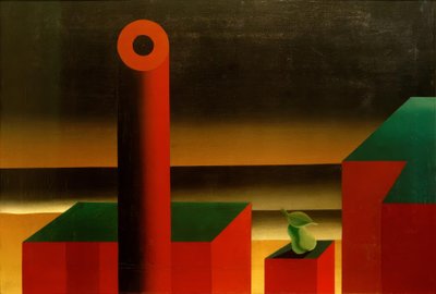 Krajina (tovární krajina) od Heinrich Hoerle