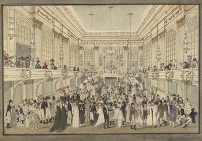 Maskovaný ples v Redutensaal ve vídeňském Hofburgu, c. 1815. od Heinrich Joseph Schütz