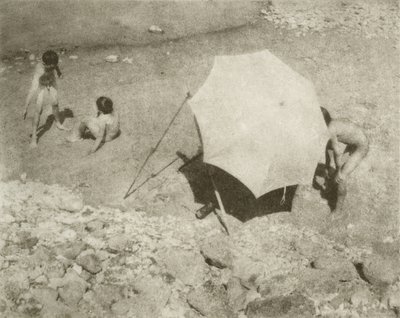 Der Malschirm II, 1909 nebo starší, vytištěno po roce 1911 (hlubotisk) od Heinrich Kuhn