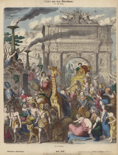 Římský triumf (barevná rytina) od Heinrich Leutemann