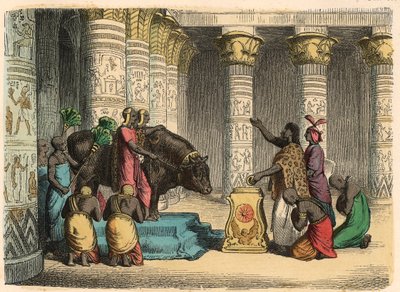 Starověký Egypt: Uctívání Apis Bull od Heinrich Leutemann