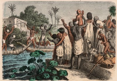 Starověký Egypt: vodní klání, 1866 od Heinrich Leutemann