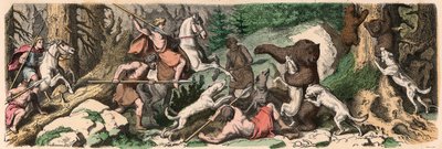 Starověké Řecko: Hon na medvěda od Heinrich Leutemann