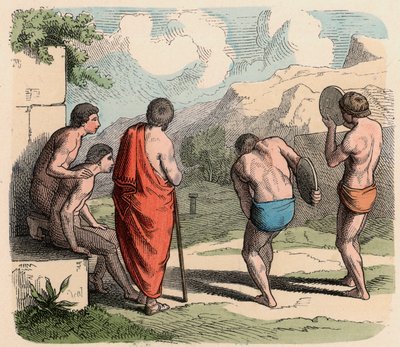Starověké Řecko: Sport, házení diskem od Heinrich Leutemann