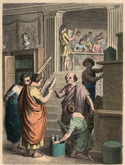 Starověký Řím: Prodej a výroba knih od Heinrich Leutemann