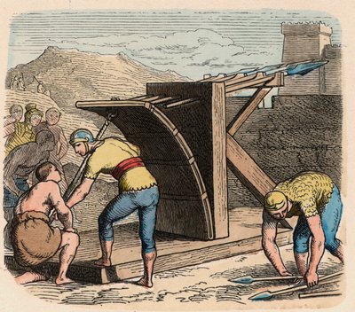 Starověký Řím: zbraně, balista, stroj používaný při obléhání od Heinrich Leutemann