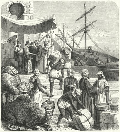 Arabští obchodníci (rytina) od Heinrich Leutemann