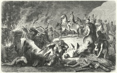 Hannibal v obležení Casilina, 216-215 př.nl (rytina) od Heinrich Leutemann