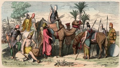 Starý Orient / Peršané: Šaty perské armády od Heinrich Leutemann