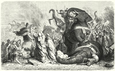 Bitva u Asculum, 279 př.nl (rytina) od Heinrich Leutemann