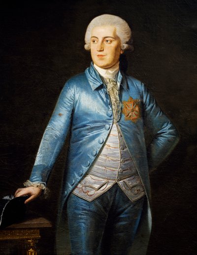 Tanskalaisen Christian VII:n muotokuva (Kööpenhamina od Heinrich Schmidt