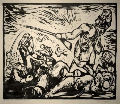 Válečná scéna od Heinrich Steinhagen