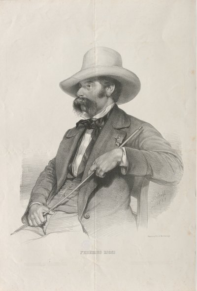 Portrét skladatele Federica Ricciho 1809-1877, 1853. od Heinrich Stohl