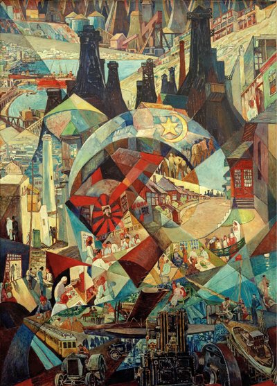 Baku agitační panel, 1927. od Heinrich Vogeler
