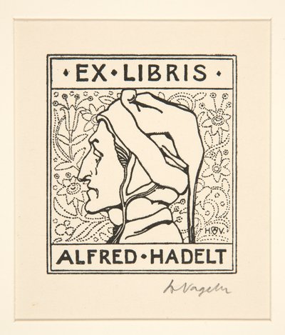 Knihovna: Alfred Hadelt od Heinrich Vogeler