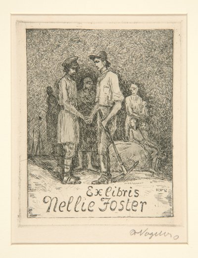 Knihovní desky od Heinrich Vogeler