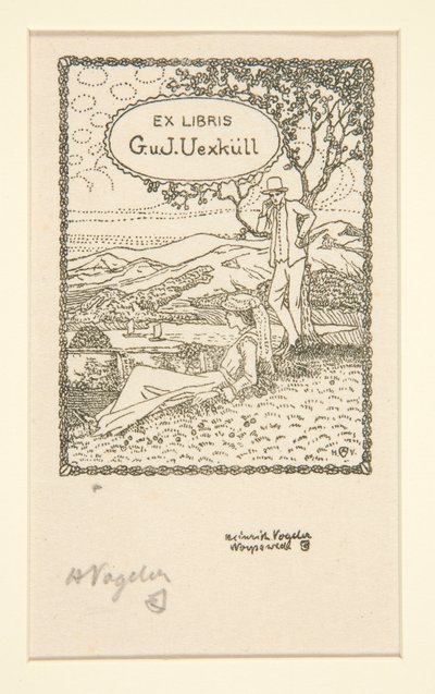 Knihovní desky od Heinrich Vogeler
