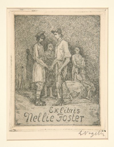 Knihovní desky od Heinrich Vogeler