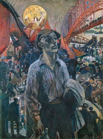 Dělník hamburské loděnice Hamburk soudruh, 1928. od Heinrich Vogeler