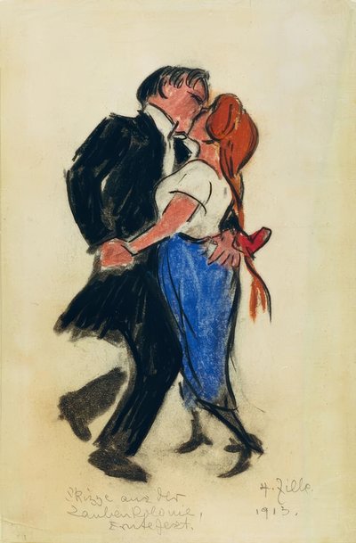 Taneční pár od Heinrich Zille