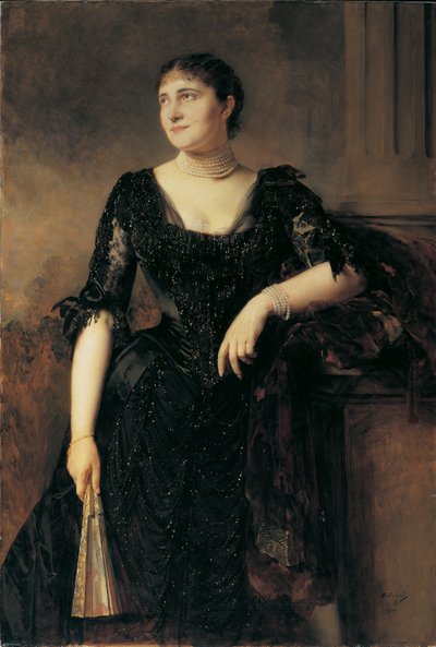 portrét dámy od Heinrich von Angeli