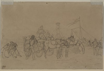 Cestující pro Rýnský parník verso, druhá nebo třetí čtvrtina 19. století. od Heinrich von Mayr